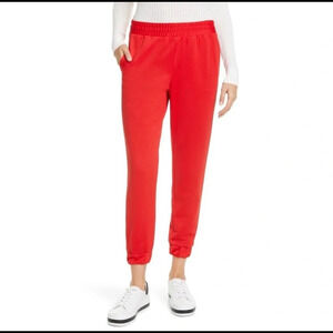 NWT Alice + Olivia Pete Jogger Pants in Paprika Size XL
